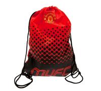 Manchester United FC Crest Drawstring BagOne Size Red/Black TA9280