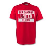 Manchester United FC Eric Cantona Man Utd Legend Tee in Red | Size: Medium Manchester United FC Red M