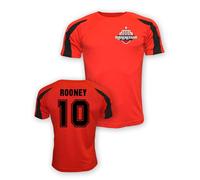 Manchester United FC Junior Wayne Rooney Man Utd Sports Training Jersey in Red | Size: 7-8 Years Manchester United FC Red 7-8 Years