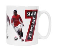 Manchester United Fc Magnificent Sevens Ceramic 312Ml Mug Red/white (One Size)