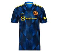 Manchester United FC Men's Personalised Man Utd 2021 2022 Third Shirt in Blue | Size: Medium Manchester United FC Blue M