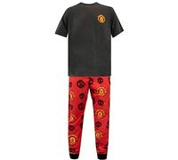 Manchester United FC Mens Pyjamas Grey X-Large