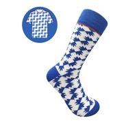Manchester United FC Mens SicSock Retro Socks7 UK-11 UK White/Blue RD3794