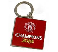 Manchester United FC Official Football Champions 2013 Keyring (One Size) (Red/Yellow)