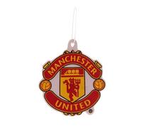 Manchester United FC Official Football Crest Car Air Freshener (One Size) (White/Red/Yellow)