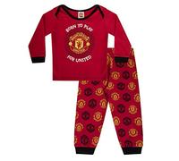 Manchester United FC Official Football Gift Kids Baby Pyjamas Red 3-6 Months