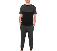 Manchester United FC Official Football Gift Mens Premium Long Pyjamas Grey XXL