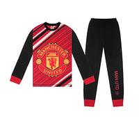 Manchester United FC Official Gift Boys Sublimation Long Pyjamas 3-4 Years Red
