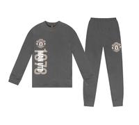 Manchester United FC Official Football Gift Boys Long Pyjamas Grey 11-12 Years