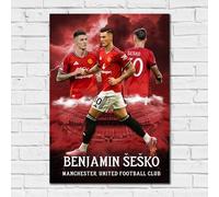 Manchester United FC Print - Man Utd Sesko Core Poster (42cm x 59.4cm - A2)