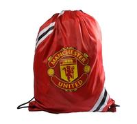 Manchester United FC Striped Drawstring BagOne Size Red/Yellow/White BS6013