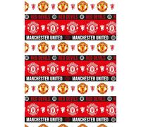 MANCHESTER UNITED FC WRAPPING PAPER ROLL WRAP 3M FOOTBALL BIRTHDAY GIFT WRAP