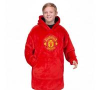 Manchester United Kids Oversized Hoodie Blanket Official Red 10-14 Years