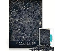Manchester United Kingdom Hard Jigsaw Puzzle for Adults 1000 Pieces Think Smart Serene Game Family Game Perfect Decor (50x75cm)