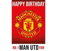 Manchester United Fc birthday football Card 3D-Effect Lenticular A Fantastic Card For All Occasion