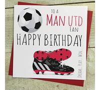 Manchester United Man Utd Football Club FC Happy Birthday Card - by WHITE COTTON CARDS - FFP4, 4