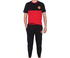Manchester United Mens Pyjamas Long Premium Set Official Football Gift