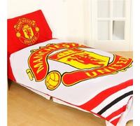 Manchester United Official Licensed Single Duvet Cover Set (Reversible)