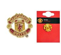 Manchester United Official Merchandise Football Club Sports Accessories, Gifts & Stationary Items. (Crest Pin Badge)