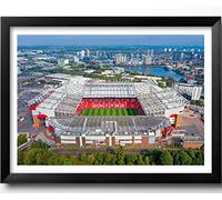 Manchester United, Old Trafford Stadium Framed Print (Black Frame, 43cm x 33cm)