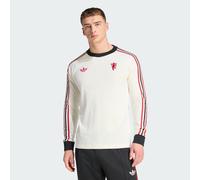 Manchester United adidas Originals Long Sleeve Top - Off White