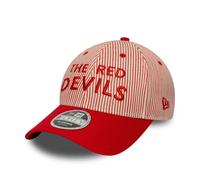 Manchester United Pinstripe 9Forty Cap Mc Adults - Scarlet