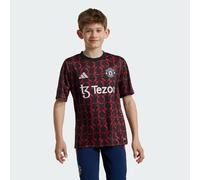adidas Manchester United Pre Match Shirt 2024 2025 Juniors 7-8 Years Black