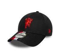 New Era Adult's 9Forty Stripe Manchester United Football Club Baseball Cap Hat Black