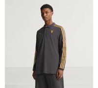 Adidas Manchester United Terrace Icons Long Sleeve Polo Grey S Men