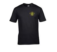 Manchester Worker bee, City Emblem- Men's T-Shirt Black