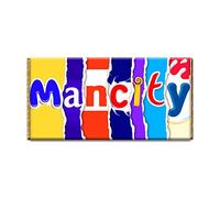 Mancity Football Club Chocolate Bar Gift Wrapper Gift Present For Sport Fans (#296) (with chocolate bar)