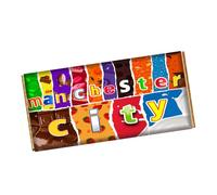Mancity Manchester City Football Club Chocolate Bar Wrapper Novelty Gift Present For Sports Birthday Xmas CH-9852 (without chocolate bar (wrapper only))