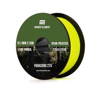 Manco Element 2.4mm Paracord 275lb 30m Rope Cord - 4 Strand, Nylon & Polyester, UV & Abrasion Resistance - Neon Yellow