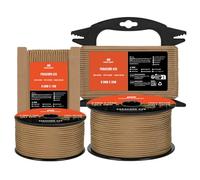 Manco Element 3mm Paracord 425 Type II 15m Coyote Brown | 100% Nylon Rope 3 Strands Tactical Cord | Ideal for Outdoor, Camping, Survival, Crafting, DIY