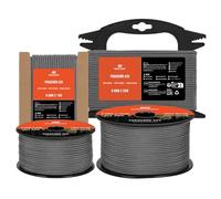 Manco Element 3mm Paracord 425 Type II 30m Charcoal Grey | 100% Nylon Rope 3 Strands Tactical Cord | Ideal for Outdoor, Camping, Survival, Crafting, DIY