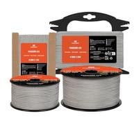Manco Element 3mm Paracord 425 Type II 30m Grey | 100% Nylon Rope 3 Strands Tactical Cord | Ideal for Outdoor, Camping, Survival, Crafting, DIY