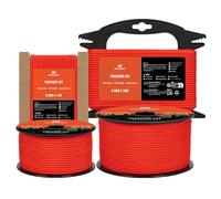 Manco Element 3mm Paracord 425 Type II 50m Neon Orange | 100% Nylon Rope 3 Strands Tactical Cord | Ideal for Outdoor, Camping, Survival, Crafting, DIY