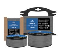 Manco Element Paracord 2mm 15m 3 Strands Type I Charcoal Grey | 100% Nylon Parachute Cord Rope | 90KG Load Capacity - Ideal for DIY, Crafting, Outdoor, Camping