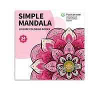 Mandala Adult Colouring Books, Gradient Pattern Colouring Book for Beginners & Women, Thick Paper Art Book for Mindfulness, Stress Relief Activity for Home and Office, Cosy Gift Relaxation