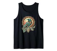 Mandala Art Crow Silhouette Raven Crows Tank Top