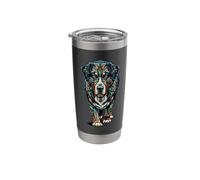 Mandala Art Entlebucher Mountain Dog Stainless Steel Insulated Tumbler