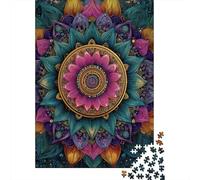 Mandala Art, Intricate Patterns from The Middle East Jigsaw Puzzles for Adults And Kids. 1000 Pieces Whimsical Challenge Toy Educational Game Home Decor 38x26cm/1000pcs