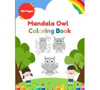Mandala Art Owl Coloring pages Book, coloring book for Adults/kids, Arts and Crafts for Girls Boys Gifts
