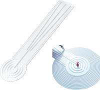 Mandala Art Template Drawing Ruler,Mandala Dot Art Circle Maker, Compass Protractor Straight Dotting Acrylic Ruler for Dot Art Geometric Mandala Pattern Design (30cm)