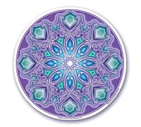 Mandala Arts Colorful Decal Window Sticker - 4.5" Double Sided - Nirvana by Bryon Allen (S35)