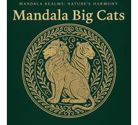 Mandala Big Cats: Majestic Lion & Tiger Mandala Colouring Book for Adults and Teens: Intricate Animal Mandalas for Relaxation, Stress Relief and Creative Mindfulness (Mandala Realms)