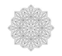 Mandala Bohemian Bohemian Yoga Wall Vinyl Sticker Decor 36x36cm Equipped with Transfer Film kit Black