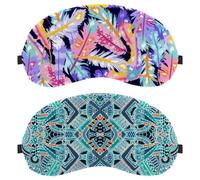 Mandala Boho Indian Vintage 2-Pack Light-Blocking, Soft, Breathable Sleeping Masks Blindfold Sleep Masks