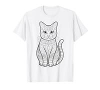 Mandala cat to Color Yourself T-Shirt