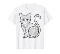 Mandala cat to Color Yourself T-Shirt